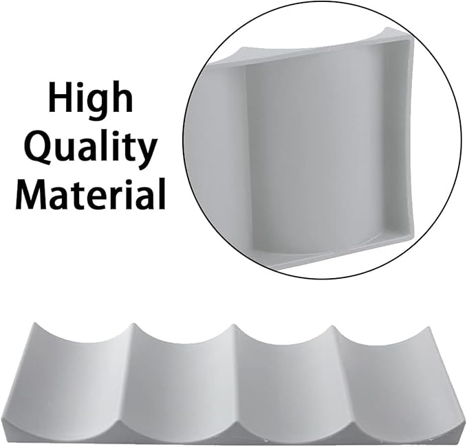 2PCS Plastic Wine Rack Bottle Holder - Grey Universal Refrigerator Bottle Rack Kitchen Fridge Wine Rack