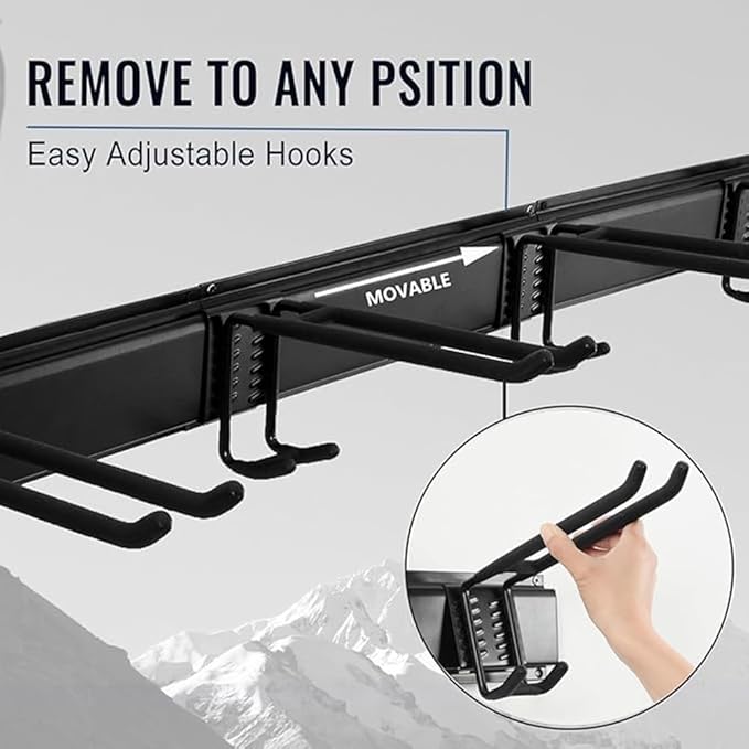 Garage Wall Organizers,Tool Hangers for Garage,Garden Tool Rack Wall Mount,Yard Tool Organizer for Garage,Garage Wall Mount(3 Boards 6 Double Layer Heavy Hooks)