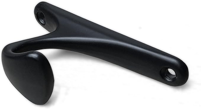 ANGSTROM 10-Pack Bath Hook, Wall Mounted Single Prong Holder for Bathroom Robes and Towels (Matte Black)