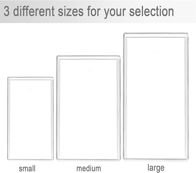 Bigfety Acrylic Bathroom Tray for Counter, Handmade Clear Trays Sturdy Organizer for Cup, Sponge, Soap, Plant (Medium, Clear)-NeatNest