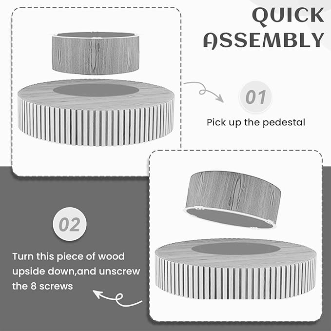 Coffee Table Round Wood 31.49" for Living Room Small Modern Coffee Tables Natural Burl Circle Drum Tea Center Cocktail Fluted Handcraft Home Furniture for Apartment Small Space Easy Assembly-NeatNest