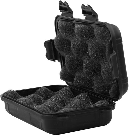 FILFEEL Outdoor Plastic Shockproof Box Airtight Survival Case Container Storage Carry Box Small (S-Black)-NeatNest