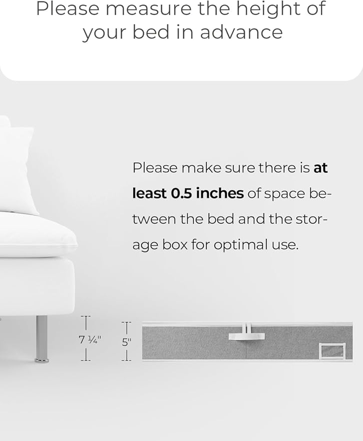 StorageWorks Under Bed Storage Containers with Handles and Label Holder, 2 Pack Ultra-thick Fabric Underbed Bins, Closet Organizer for Clothes, Blankets, Sweater-NeatNest