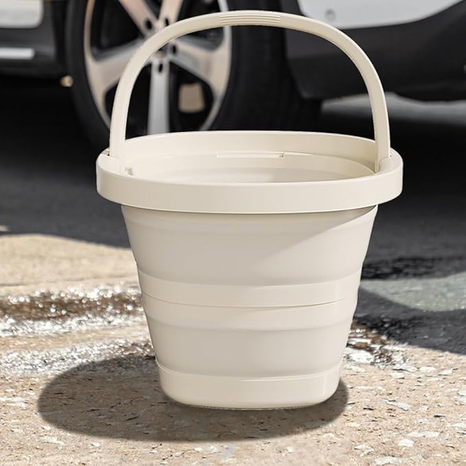 2.6 Gallon (10L) Collapsible Buckets,Large Capacity,Portable Foldable Water Pail for Outdoor Garden Cleaning, Car Washing, Camping, Fishing-NeatNest