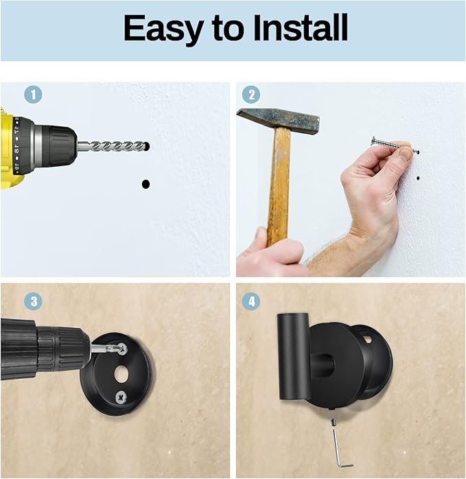 Kruodop Towel Hooks for Bathroom,4 Packs Wall Mount Towel Holder,Black Matte Wall Robe Hook,Stainless Steel Heavy Duty Door Hanger Towel Hook for Kitchen, Bedroom,Hotel,Pool,Coats - Gold