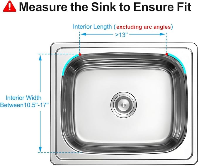 Expandable in Sink Dish Drying Rack, Adjustable Capacity (10.5''-16'') Stainless Steel Over The Sink Dish Drying Rack, Dish Drainer for Kitchen Sink Counter with Utensil Holder