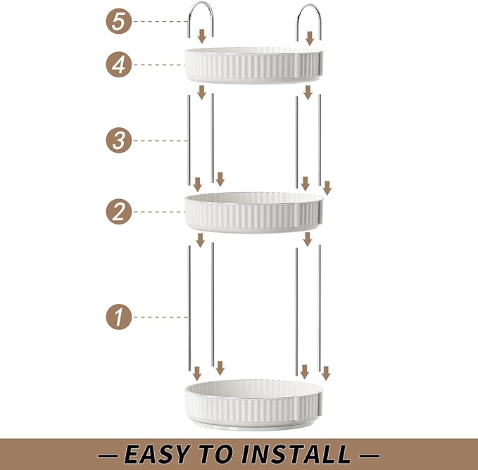 Rotating Makeup Organizer for Vanity,3 Tier High-Capacity Skincare Clear Make Up Storage Perfume Organizers Cosmetic Dresser Organizer Countertop 360 Spinning-NeatNest