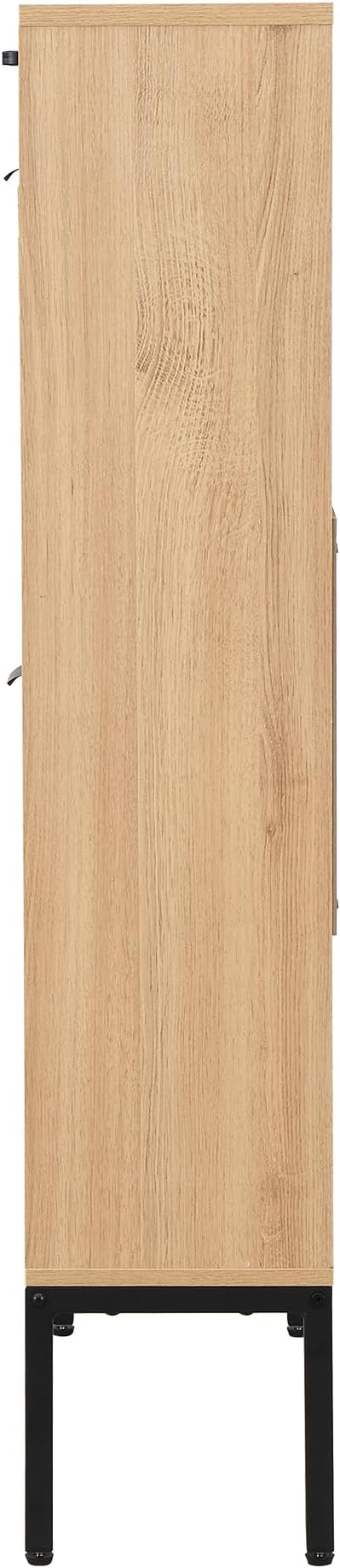 XIAO WEI Shoe Cabinet, Shoe Storage Organizer Cabinet with 2 Flip Wavy Line Drawers, Freestanding Shoe Rack with Adjustable Shelf for Entryway, QH242-1-NeatNest