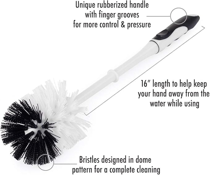 Bowl Brush & Plunger in Caddy Set (x4)-NeatNest