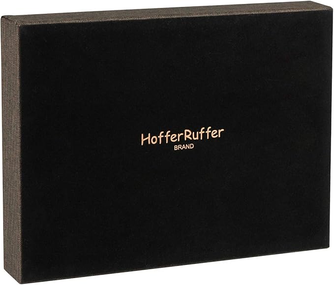 HofferRuffer Elegant Desktop Organizer Tray, Vanity Tray, Storage Jewelry Perfume Organizer, Dresse Catchall for Change Coin Key (Brown Black Faux Leather)-NeatNest