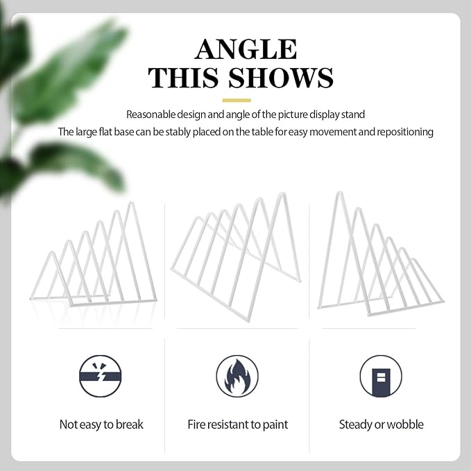 STOBOK 1Pc Magazine Holder Desk File Organizer File Sorter Organizer Triangle Iron Desktop Storage Rack Decorative Bookshelf for Magazines Newspaper Binders Mails, White