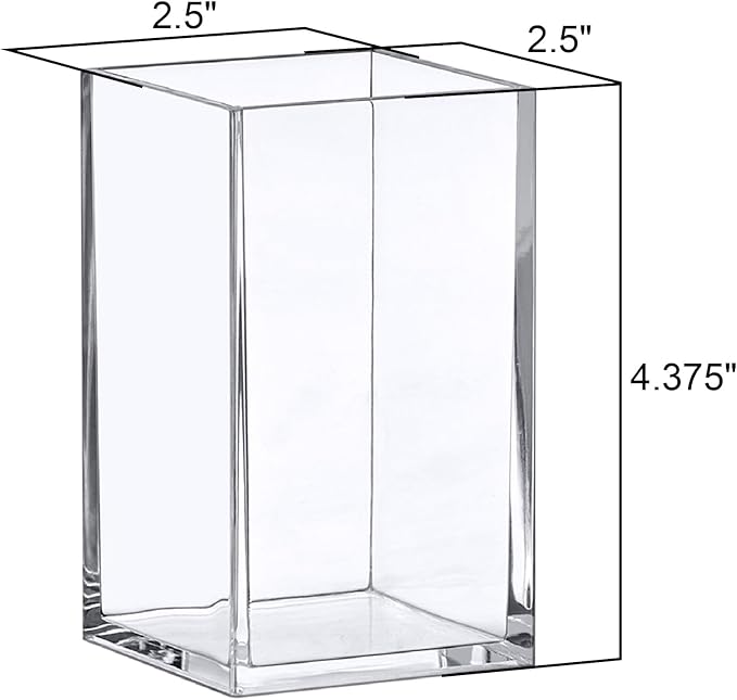 Amazing Abby - Penelope - 4-Pack Pen Holder, Acrylic Pen Holder, Clear Plastic Organizer for Office Supplies, Perfect Office Desktop Storage Solution for Pencils, Pens, Markers, Scissors, and More-NeatNest