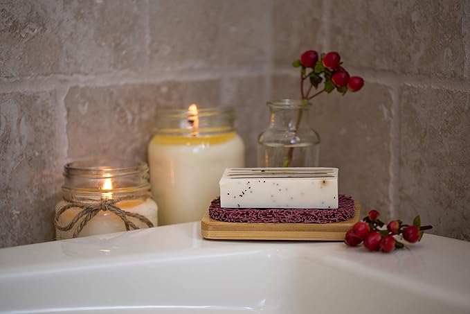 Aira Soap Saver & Holder - BPA Free Shower & Bath Holder - Extends Soap Life, Drains Water & Circulates Air - Easy to Clean, Fits All Soap Dish Sets - Lavender 2 Pack-NeatNest