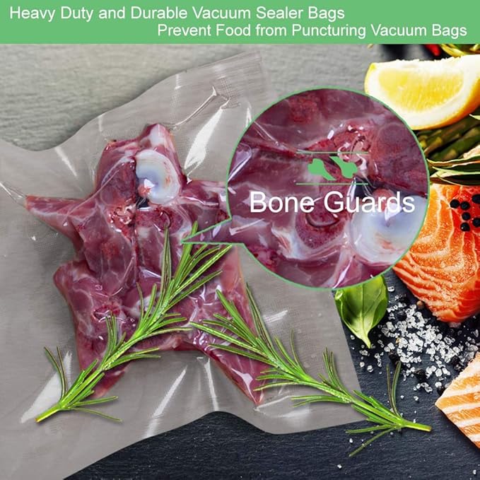 100 Quart Size 8x12Inch Vacuum Sealer Freezer Bags with Commercial Grade,BPA Free,Heavy Duty,Great for Food Vac Storage or Sous Vide Cooking-NeatNest