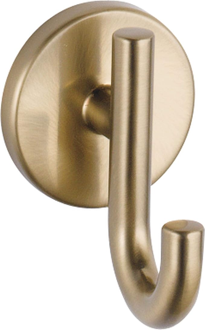 Delta 75935-CZ Trinsic Single Towel Hook in Champagne Bronze-NeatNest