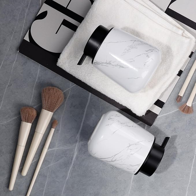 Bosilunlife Hand Soap Dispenser - Marble Lotion Dispenser 12Oz Ceramic Soap Dispenser Bathroom Refillable Liquid Pump Dispenser for Bathroom Kitchen Dispenser for Dish Soap with Easy-to-Press Pump-NeatNest