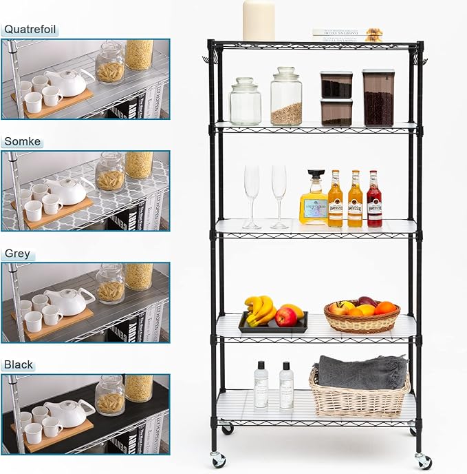 BRIAN & DANY Wire Shelf Liner 14" X 36", Heavy Duty Shelf Liners for Wire Shelving, Waterproof Protector Mats, Set of 4, Transparent-NeatNest