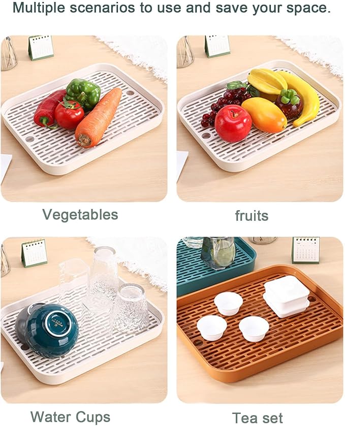 Cup Drying Rack Stand 2 Tier Organizer Countertop Station Shelf Strong Carbon Steel Multi-Functional Storage Organizer for Home Office Kitchen Coffee Cups, Mugs, Glass Cups Etc Green-NeatNest