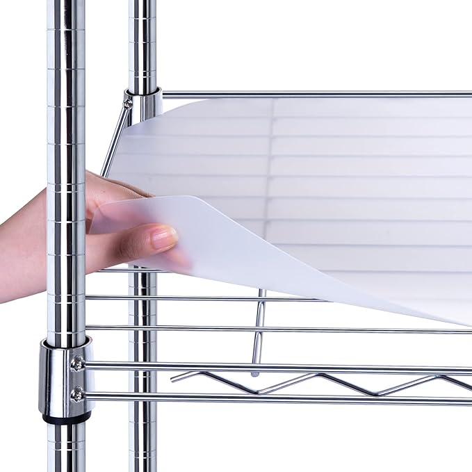 BRIAN & DANY Wire Shelf Liner 14" X 30", Heavy Duty Shelf Liners for Wire Shelving, Waterproof Protector Mats, Set of 4, Transparent-NeatNest