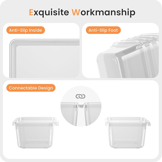 A-LuGei 【𝟯𝟬𝗣𝗰𝘀】【𝟱𝗦𝗶𝘇𝗲】 Drawer Organizer, Bathroom Organizers and Storage, Makeup organizer, Desk drawer organizer, Storage Bins for Kitchen Office Bedroom Vanity Tool Trays【𝐂𝐥𝐞𝐚𝐫】-NeatNest