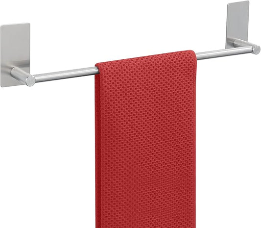 Alise Towel Racks for Bathroom, 16 Inch SUS 304 Stainless Steel Adhesive Towel Bar No Drill，Brushed Nickel Towel Bar，Rustproof Bath Towel Holder