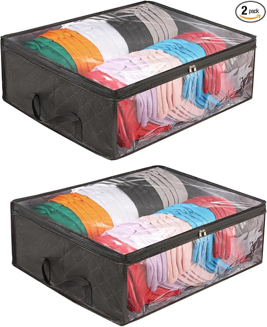 2 Pcs Hat Organizer for Baseball Cap, Hat Storage Bags with Carry Handles Hat Holder Rack for Closet Travel Hat Organizer-NeatNest