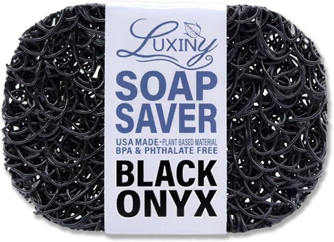 American Made Soap Saver & Lift for Soap Dish & Travel - Plant Based Black Onyx-NeatNest