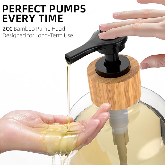 Cisily Kitchen Soap Dispenser Set with Pump, 16OZ Glass Bottle and Rustproof 304 Stainless Steel Sponge Holder, Hand and Dish Soap Dispenser Set for Kitchen Sink Organizer Decor-NeatNest