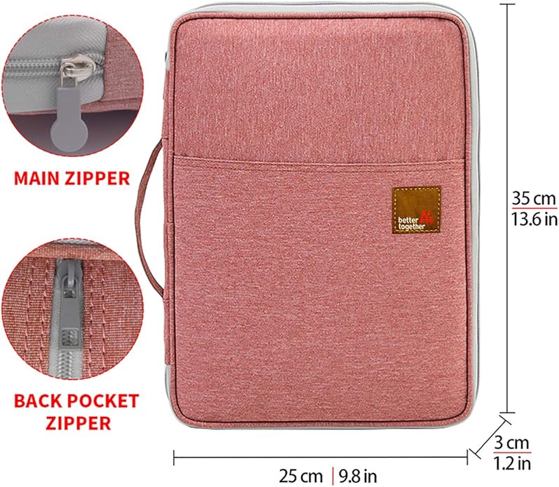 Document A4 Bag Case Waterproof Organizer Portfolio Office Travel Zipper Multi-Function Pouch