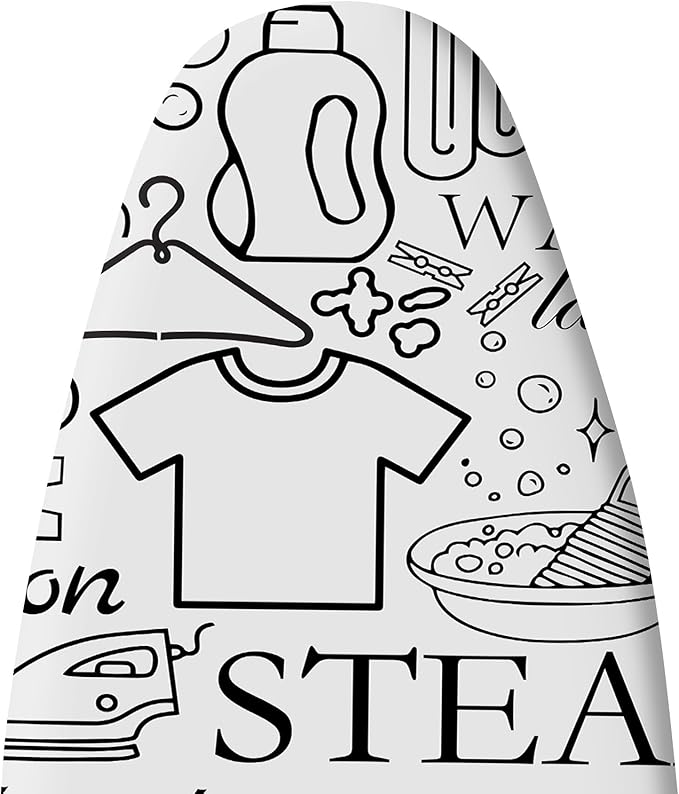 Extra Thick Ironing Board Cover and Pad, 15x54 Ironing Board Cover, Resist Scorching and Staining,Elastic Edges,Art of Life Iron Sew Laundry Wash