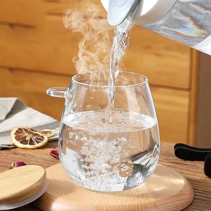 Clear glass storage containers, 38oz food storage jars, Set of 4, wide mouth, with spoons, for food storage, candy, coffee, biscuits, rice, sugar, tea, cereals, dried fruits, etc (Large 4PCS)-NeatNest