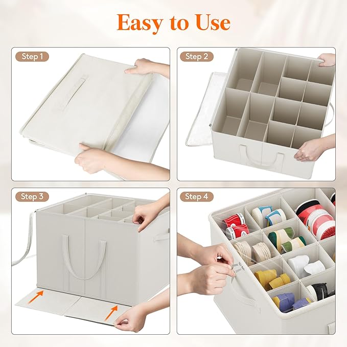 Lifewit Shoe Storage Organizer for Closet, Fits 12-16 Pairs, Large Shoe Box Storage Containers with Clear Cover and Reinforced Handles,Foldable Storage Bins Fits for Boots Heels Sneakers,2 Pack White-NeatNest