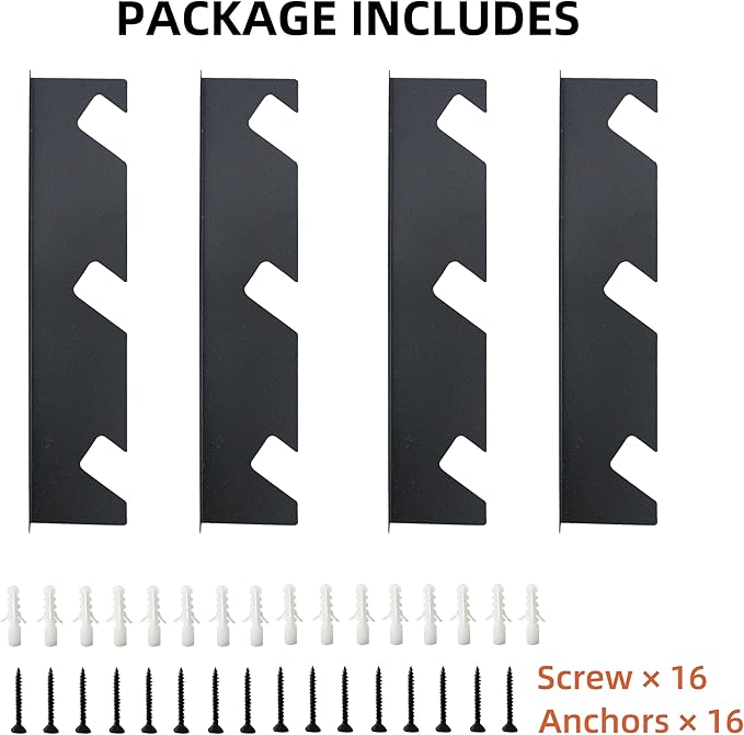 CZWL&HG Heavy-Duty Garden Tool Organizer Wall Mount – Garage Wall Storage Rack for Shovels, Rakes & Long-Handled Tools – Solid Steel, Holds 250 lbs-NeatNest