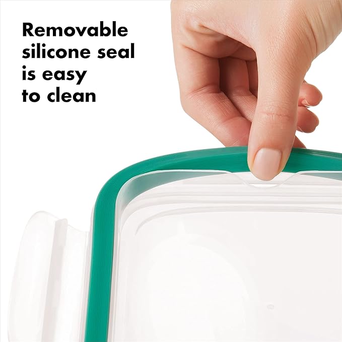 OXO Good Grips 1.6 Cup Smart Seal Leakproof Glass Rectangle Airtight Food Storage Container