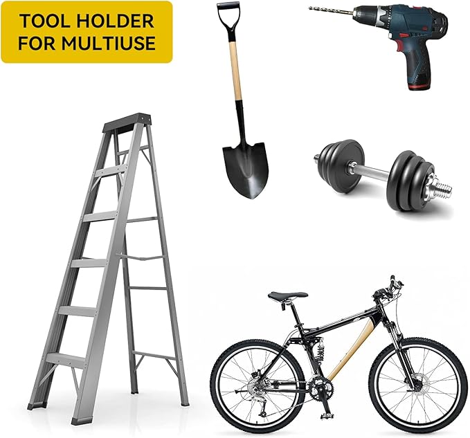 Garage Organizer Trimmer Rack, Garden Power Tool Hanger Weed Whackers Holder Wall Mounted for Grass Trimmer, Hedge Trimmer, Garage Trimmer, Garden Tools,1 Pack-NeatNest