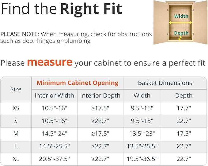 Expandable Pull Out Drawers for Cabinets, Kitchen Cabinet Slide Out Shelves, Adjustable Roll Out Drawers, Stainless Steel, Large 1 Pack, (14.5"-25.5") Cabinet Width x 22.7" Depth-NeatNest