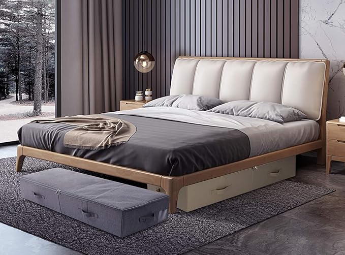 39.4"X 16.9"X 7", Jumbo Size 7" High Under Bed Storage Bins with 3-side Zip Open, Collapsible & Breathable for King Queen Size Beds Containers for Shoes, Bedding, Light Gray-NeatNest