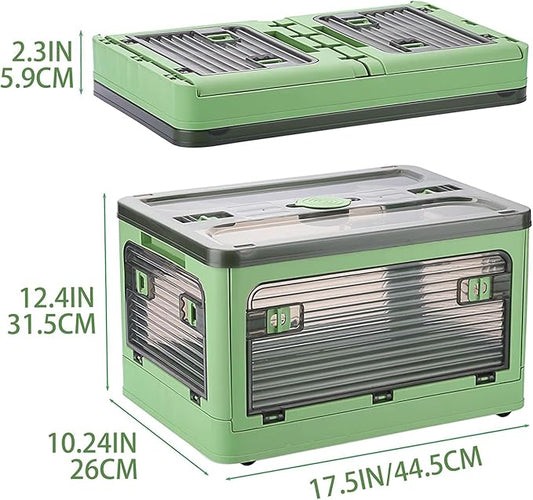 Collapsible Storage Bins with Lids, Closet Organizers, Dorm Room Essentials, Folding Storage Box-NeatNest