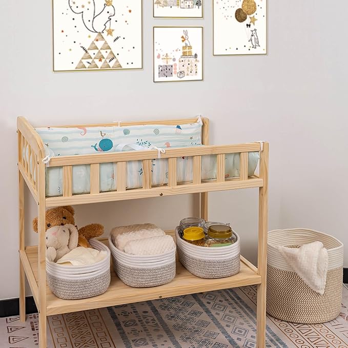 CubesLand Baskets for Shelves Storage,Cube Shelf Closet Storage Bins Set 2,Long-lasting &Skin-friendly Toy Basket Bin,Stylish Room Decor Basket,Woven Off White/Light Brown-NeatNest