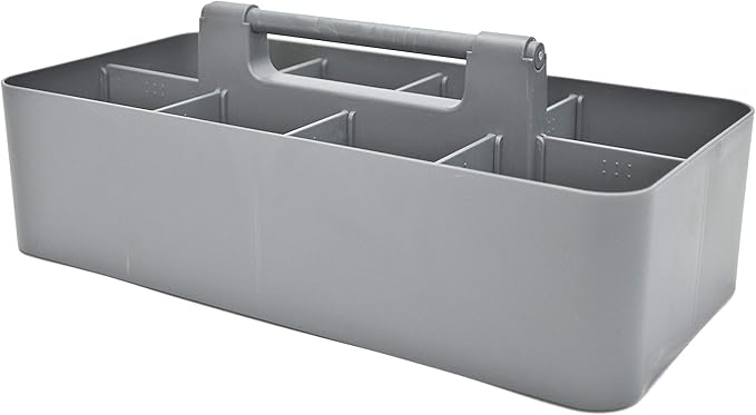 -Large Carry Caddy Bin Basket Portable Office Desk Storage DIY- MADE IN USA (Orion Gray)-NeatNest