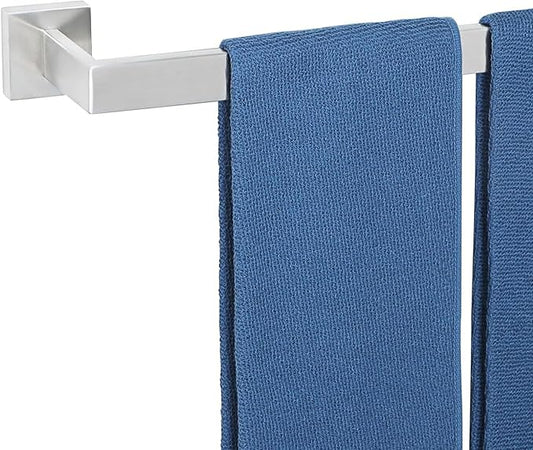 Alise Brushed Nickel Towel Bars,23.6 Inch Towel Holder Towel Racks for Bathroom and Lavatory,SUS304 Stainless Steel Hand Towel Hanger Rail Wall Mount,Useable Length 21.85 Inch Towel Bar, GYT060-LS