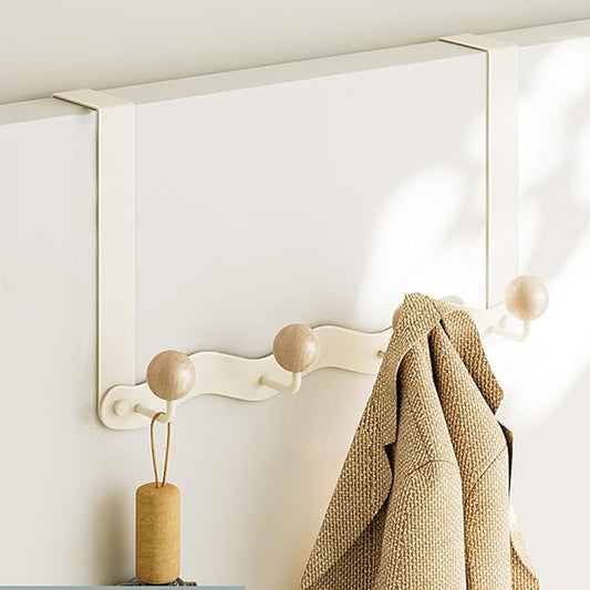 Over Door Coat Rack, Coat Hooks for Door Coat Hanger, Towel Hanger for Bathroom, Door Hanger Hooks, Hooks for Hanging Hat Key Towel Purse Robes Mudroom Entryway