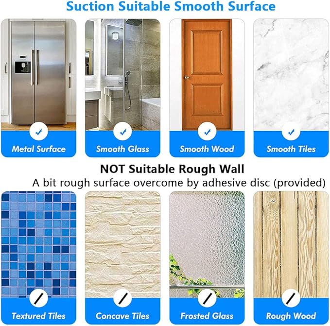 BOPai 24 inch Vacuum Suction Cup Towel Bar, Removeable Shower Mat Rod Shower Door Adhesive Towel Bar Suction Towel Rack, Premium Chrome-NeatNest