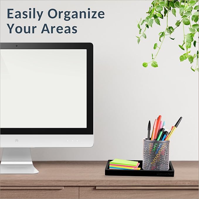 Countertop and Vanity Tray - 2 PC Small 7.7" Silicone Bathroom Trays, Kitchen Soap Tray, Dish Sponge Soap Holder Kitchen Sink Organizer Caddy, Bathroom Counter Trays for Lotion Dispenser-NeatNest