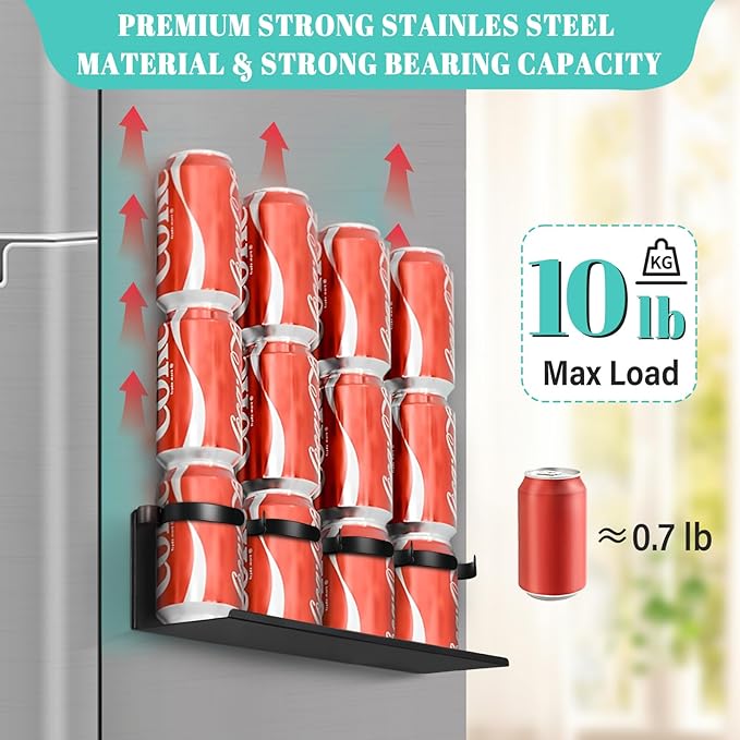 2Pcs Magnetic Water Bottle Organizer for Stanley 30 40 oz Tumbler and Lid Magnetic Cup Holder Heavy Duty Tumbler Storage Organizer Drink Accessories Kitchen Cup Storage Rack for Fridge Cabinets Gifts-NeatNest