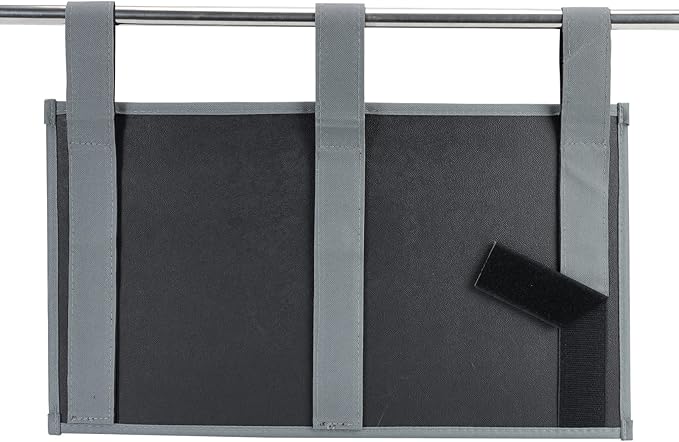 Hanging Bedside Caddy, Bedside Storage Organizer for Magazine, Phone, Remote control (6 Pockets-Grey)-NeatNest