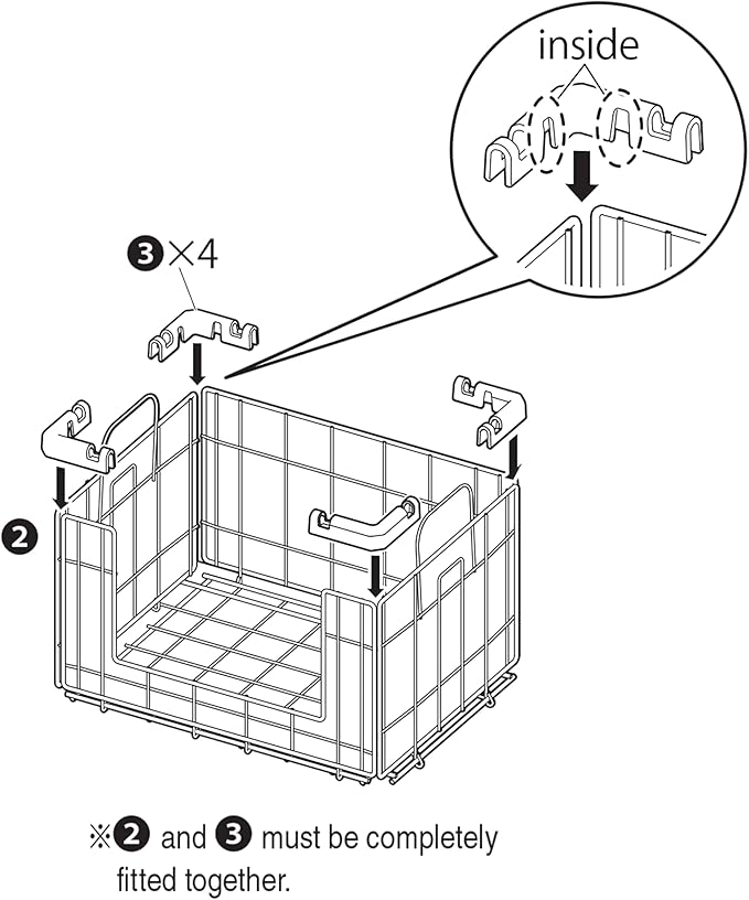 IRIS USA Wire Basket for Pantry Organizers and Storage, 2 Pack, Potato and Onion Storage, Easy Assembly, Stackable Storage Bins, Kitchen Cabinet Bathroom Shelf Organizers for Veggie, Fruit, Snack