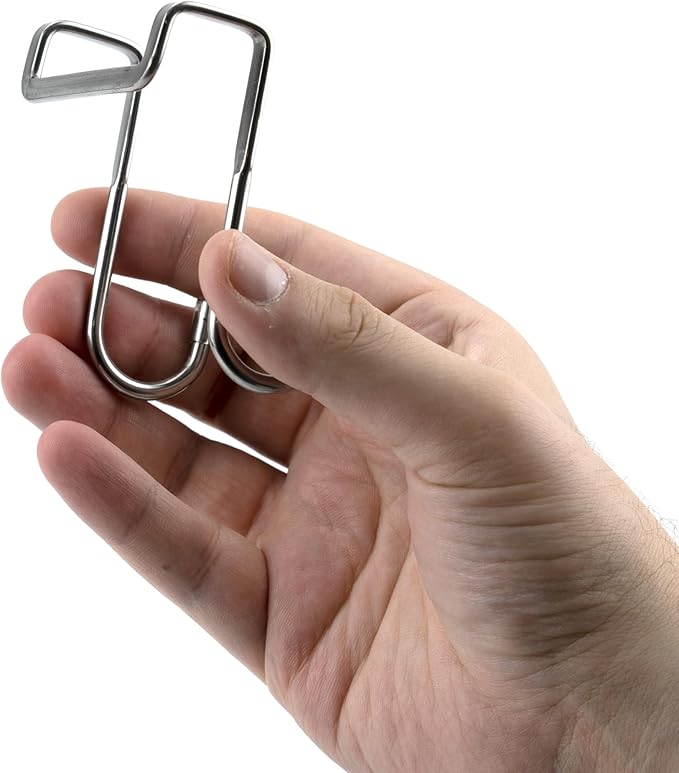 8 Pcs Double S Shaped Over Cabinet Hook Metal Over Door Hooks for Kitchen Bathroom Closet - Hanging Utensils Towels Clothes Drawer Hanger