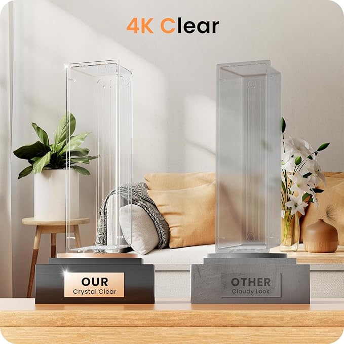【Crystal Design】A-LUGEI Clear Drawer Organizer,【Military Grade】Acrylic Makeup Organizer, Bathroom Organizers and Storage, Organization and Storage, Organizer Bins for Office Vanity Kitchen Tool Trays-NeatNest