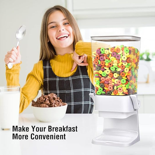 Cereal Dispenser Countertop 2 Pack 5.5 Qt Large Cereal Storage Container Holder Dispenser for Pantry Dry Food Snack Nut Candy Dispenser Countertop Kitchen Organization Storage for Oatmeal Granola-NeatNest